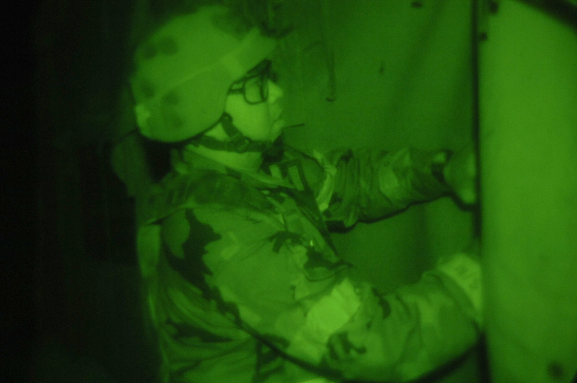 Staff Sgt. Alvin Santos, 435th Vehicle Readiness Squadron vehicle operator, seals a tent during the Operational Readiness Exercise at the field training site on Ramstein Air Base, Germany, Oct. 16. The exercise is designed to test the ability of Airmen to survive in austere environments with chemical, biological, radiological, nuclear and explosive hazards.  (U.S. Air Force Photo by Airman 1st Class Kelly LeGuillon) 