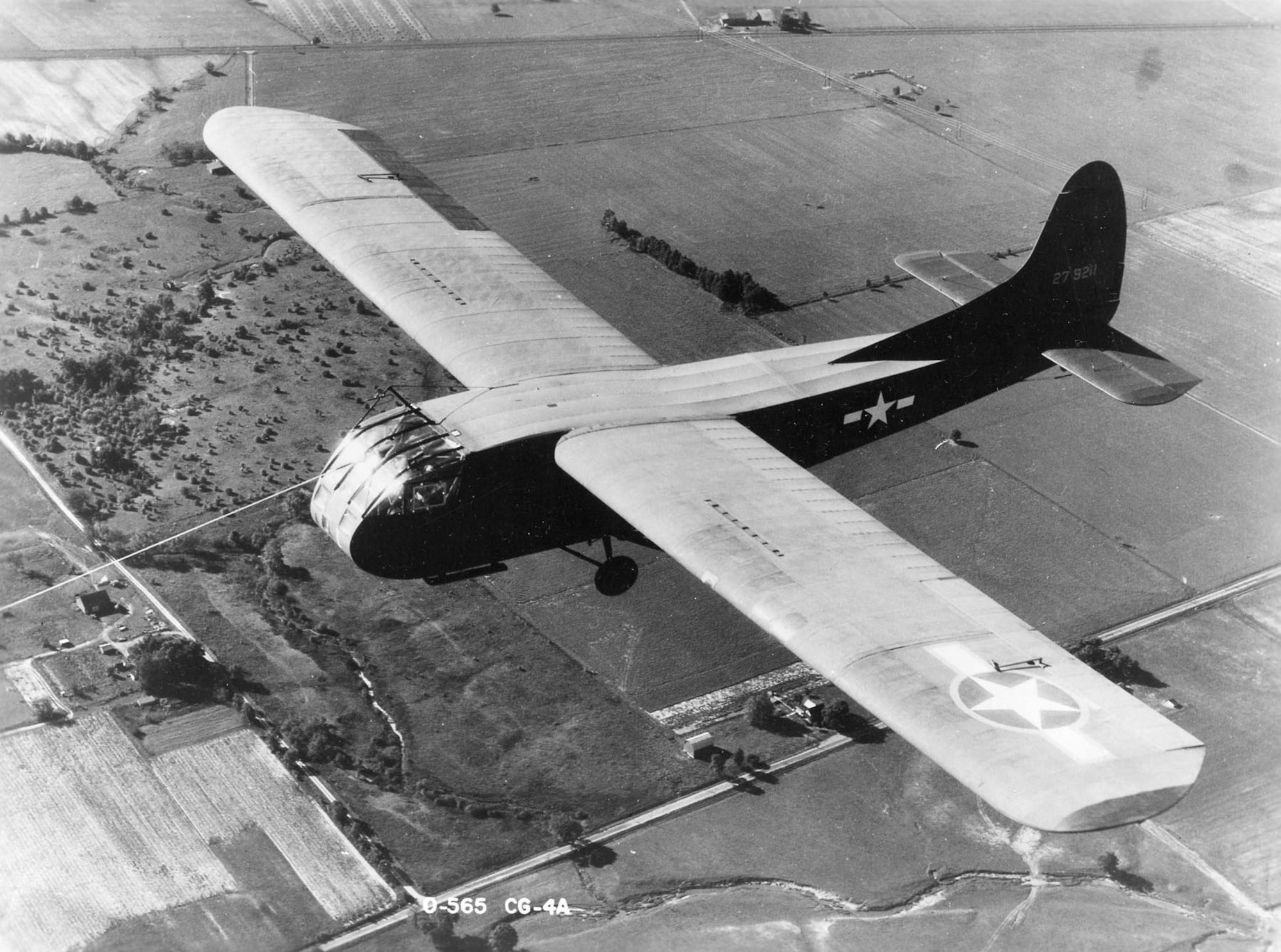 Waco CG-4A in flight (U.S. Air Force photo)