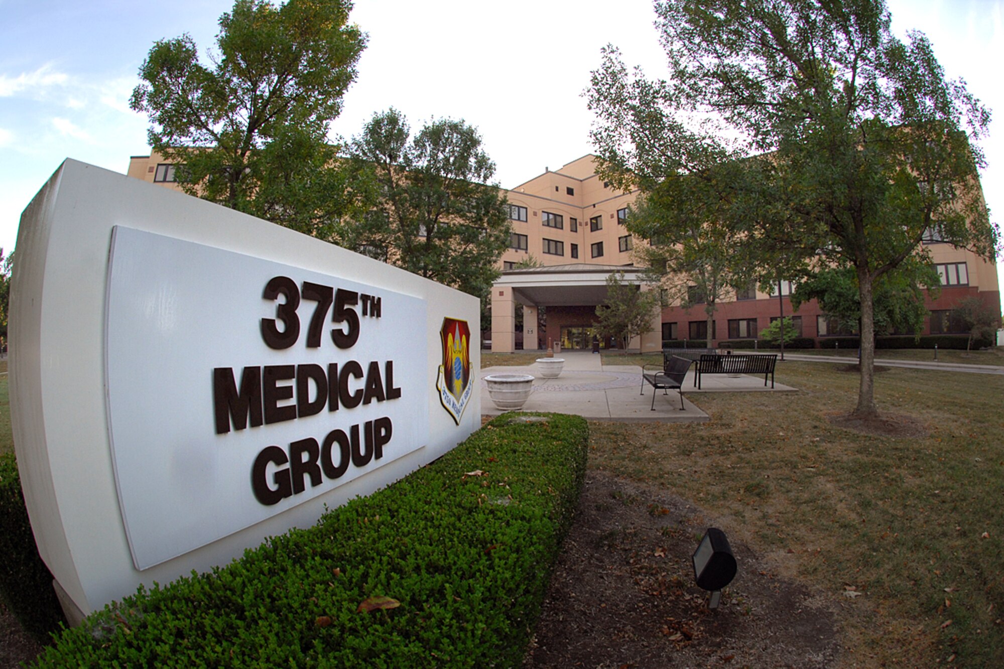 The entrance to the 375th Medical Group. The group is currently undergoing many customer-oriented changes.