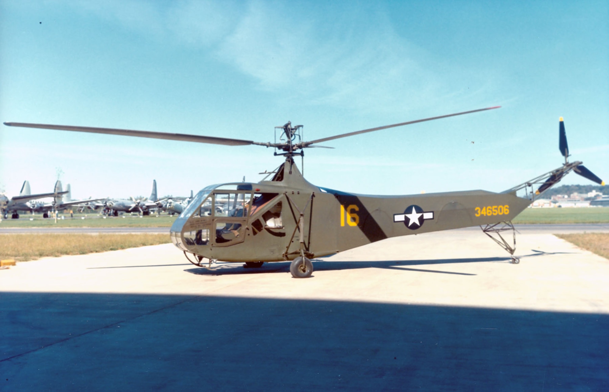 DAYTON, Ohio - Sikorsky R-4B at the National Museum of the U.S. Air Force. (U.S. Air Force photo)