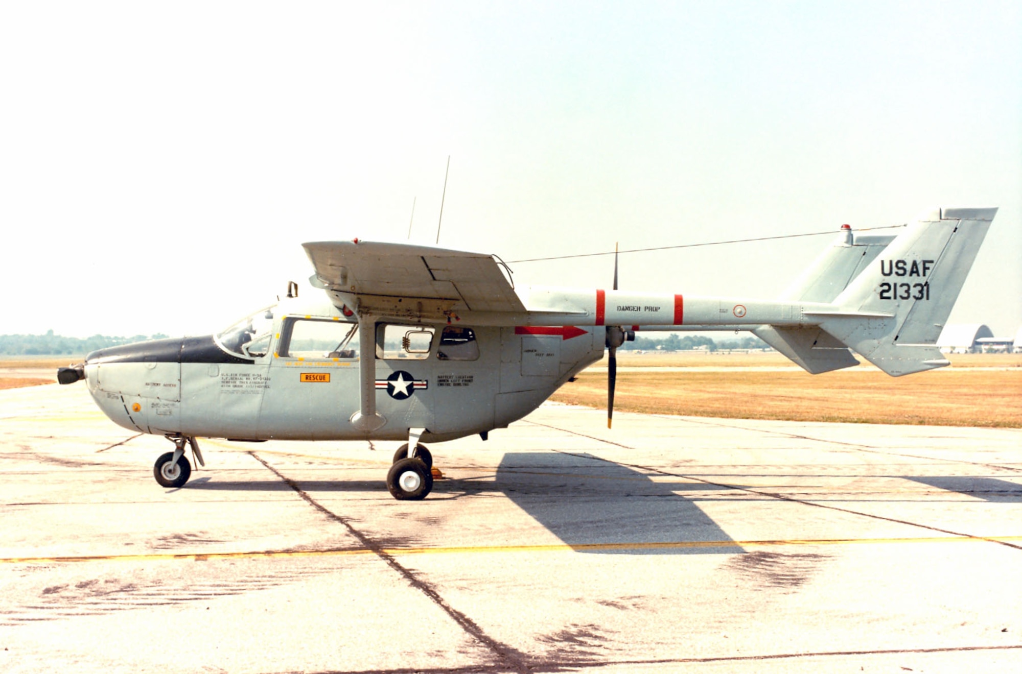 DAYTON, Ohio -- Cessna O-2A Skymaster at the National Museum of the United States Air Force. (U.S. Air Force photo)