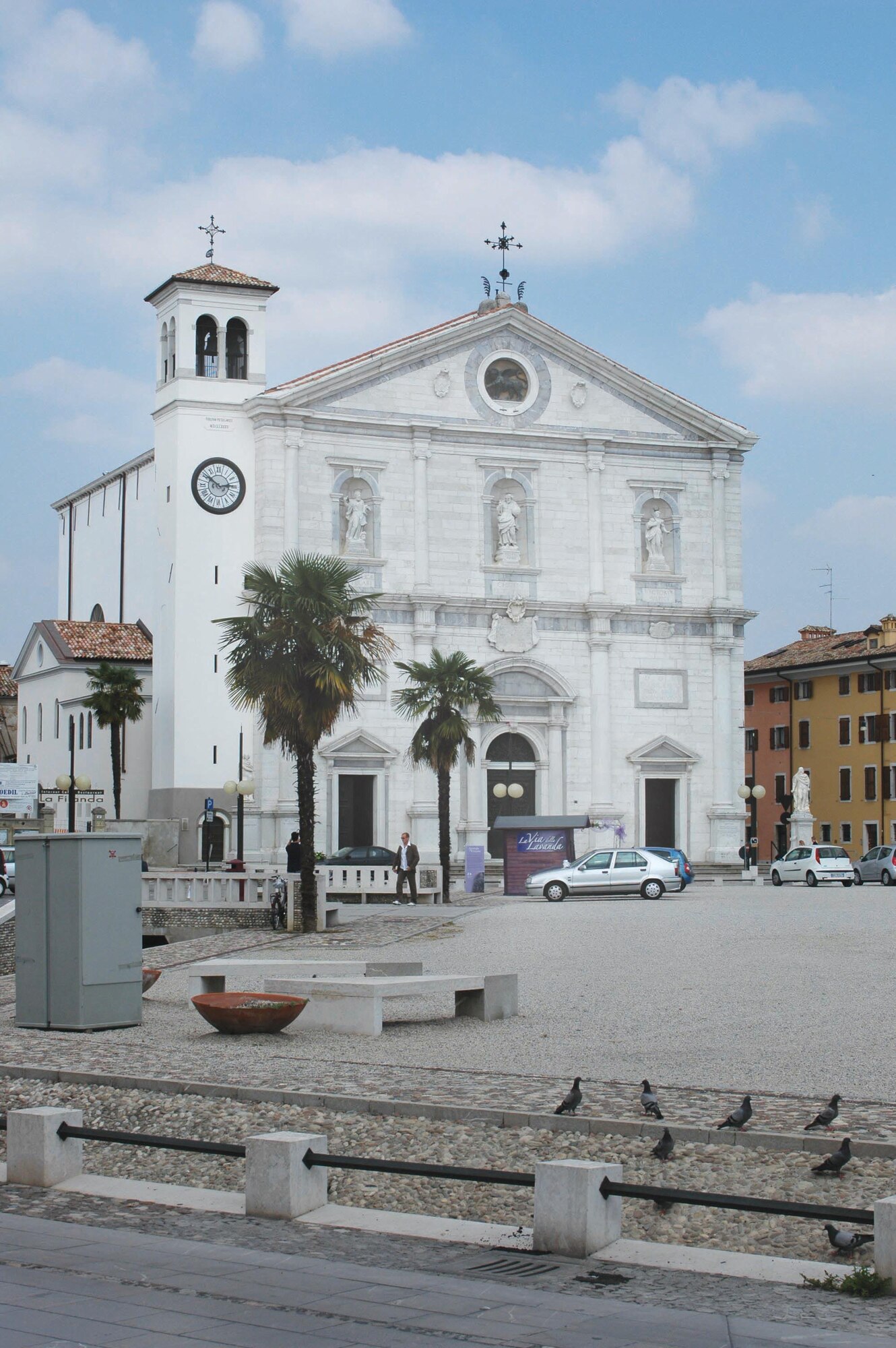 AVIANO AIR BASE, Italy--The bell tower of this Palmanova cathedral, built in 1776, was deliberately made smaller so that enemies attacking the city wouldn't be able to see the cathedral from outside the city walls. (U.S. Air Force photo/Senior Airman Justin Weaver).
