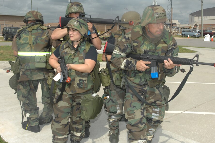 Members from the 452nd Air Mobility Wing teamed with the 445th Airlift Wing, Wright-Patterson AFB, Ohio, and the 940th Air Refueling Wing from Beale AFB, Calif., at Gulfport, Miss., last week where they participated in a week-long Operational Readiness Exercise. The ORE was conducted as training for the wings’ upcoming Operational Readiness Inspection in February. Inspectors observed not only the unit’s mission task lists but also their common core standards. The ORE gave the three wings the opportunity to work as a team, fi nd areas where improvement was needed and polish skills that might be a bit rusty. Unlike the ORI, this deployment exercise was not graded. (U.S. Air Force photos by Staff Sgt. Hector Garcia)