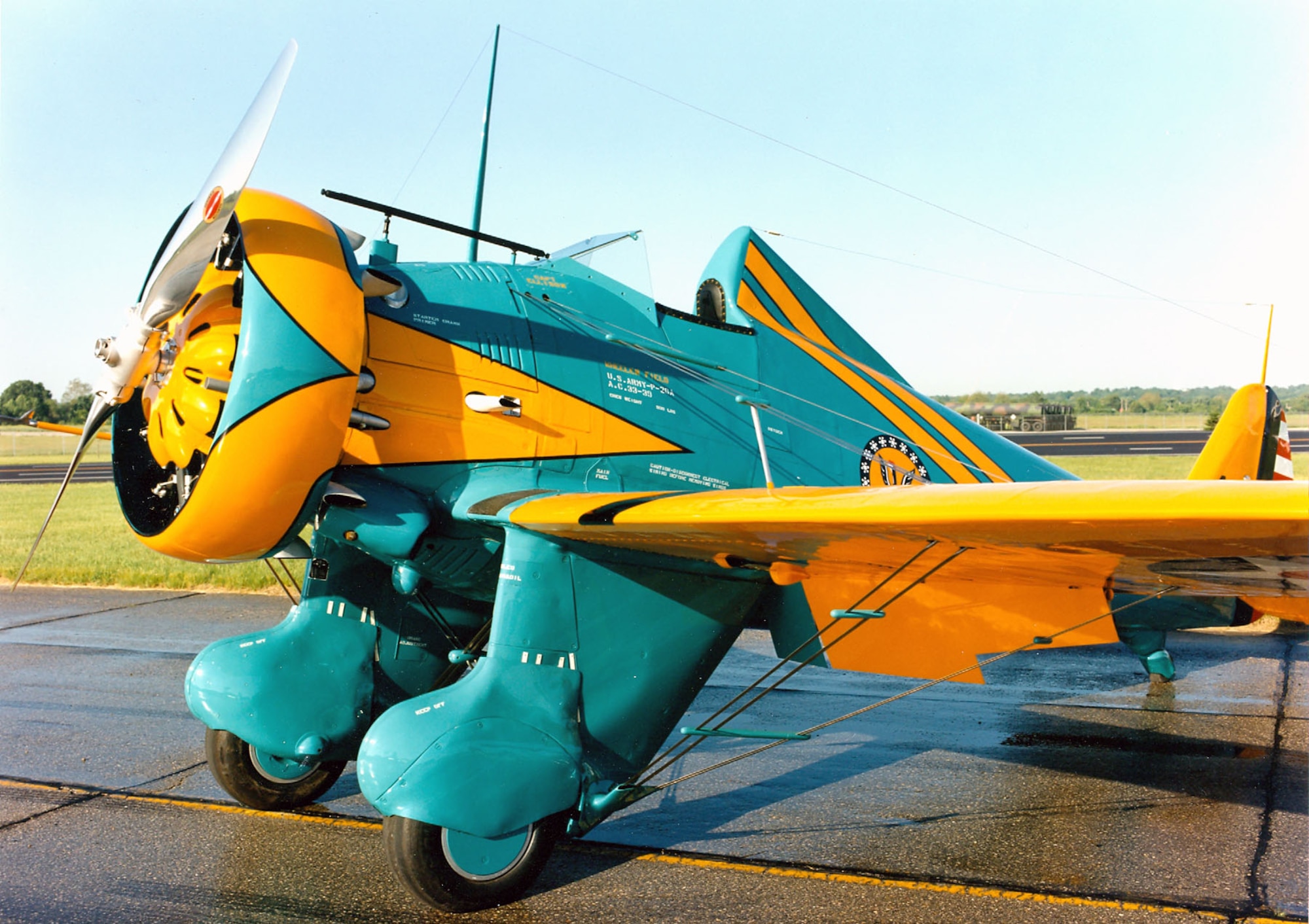 DAYTON, Ohio -- Boeing P-26A at the National Museum of the United States Air Force. (U.S. Air Force photo)