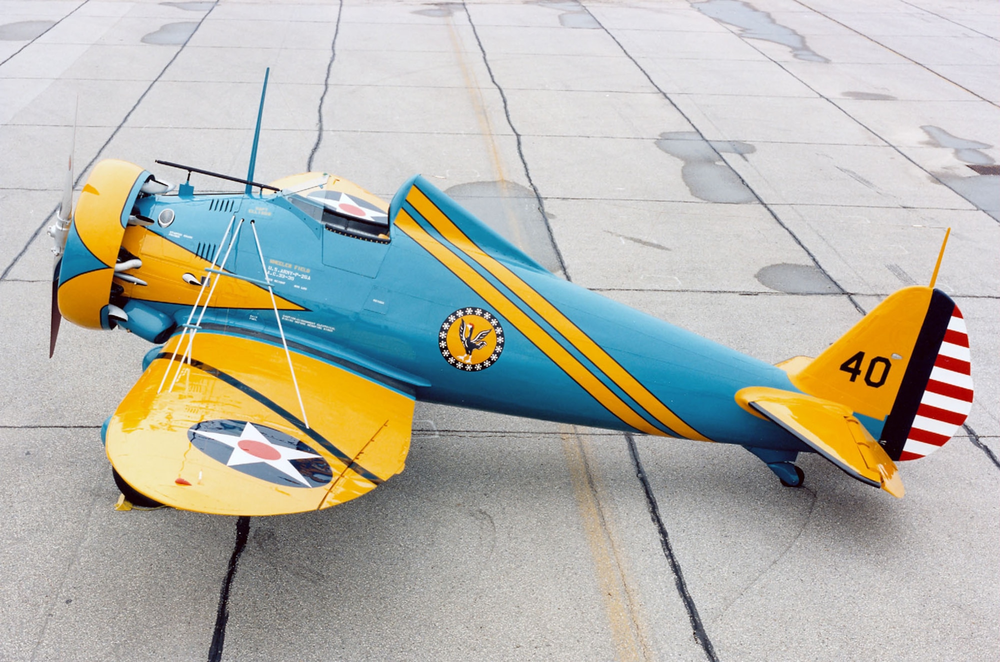 DAYTON, Ohio -- Boeing P-26A at the National Museum of the United States Air Force. (U.S. Air Force photo)