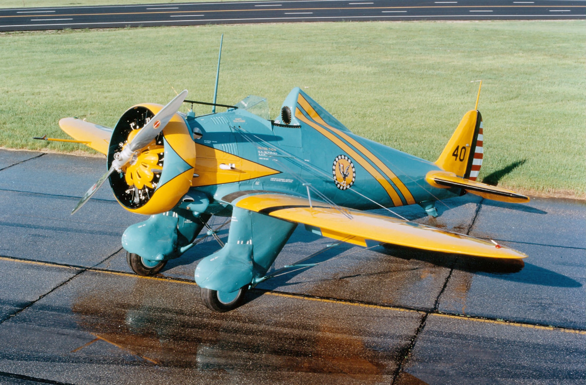DAYTON, Ohio -- Boeing P-26A at the National Museum of the United States Air Force. (U.S. Air Force photo)