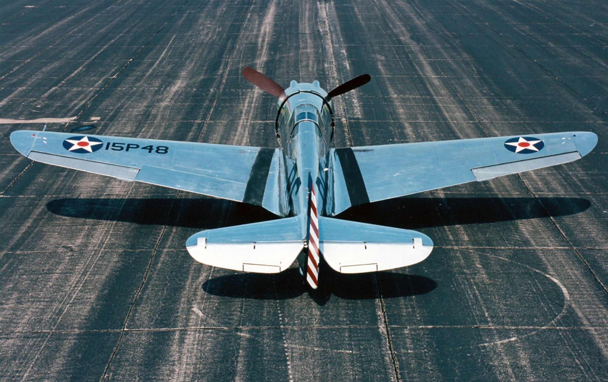 DAYTON, Ohio -- Curtiss P-36A Hawk at the National Museum of the United States Air Force. (U.S. Air Force photo)