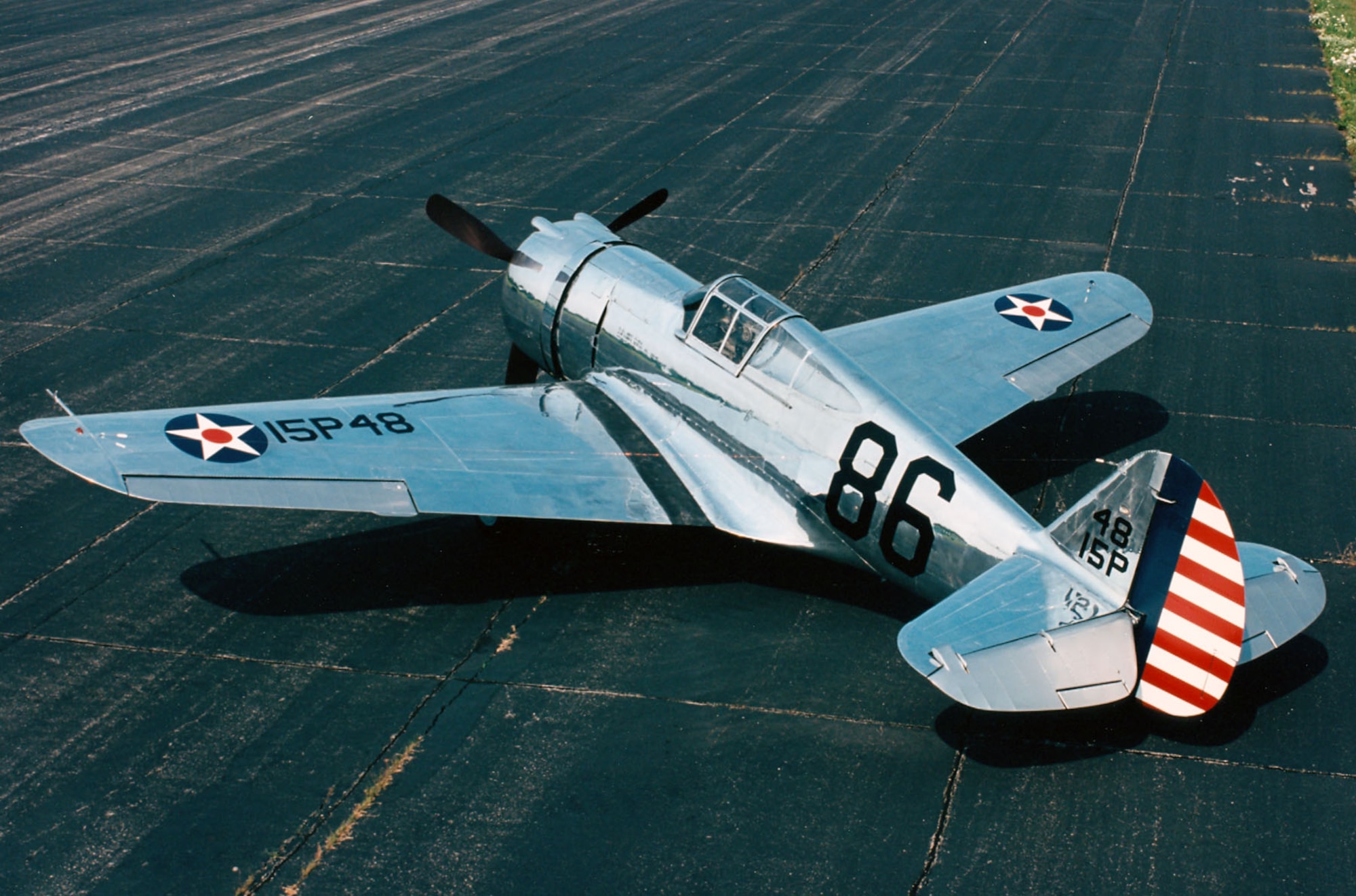 DAYTON, Ohio -- Curtiss P-36A Hawk at the National Museum of the United States Air Force. (U.S. Air Force photo)