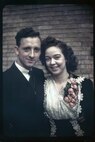 Mr. and Mrs. Fred Kubli Jr. on their wedding day, November 25, 1943.  They have been married for 64 years in November 2007. U.S. Air Force courtesy photo.