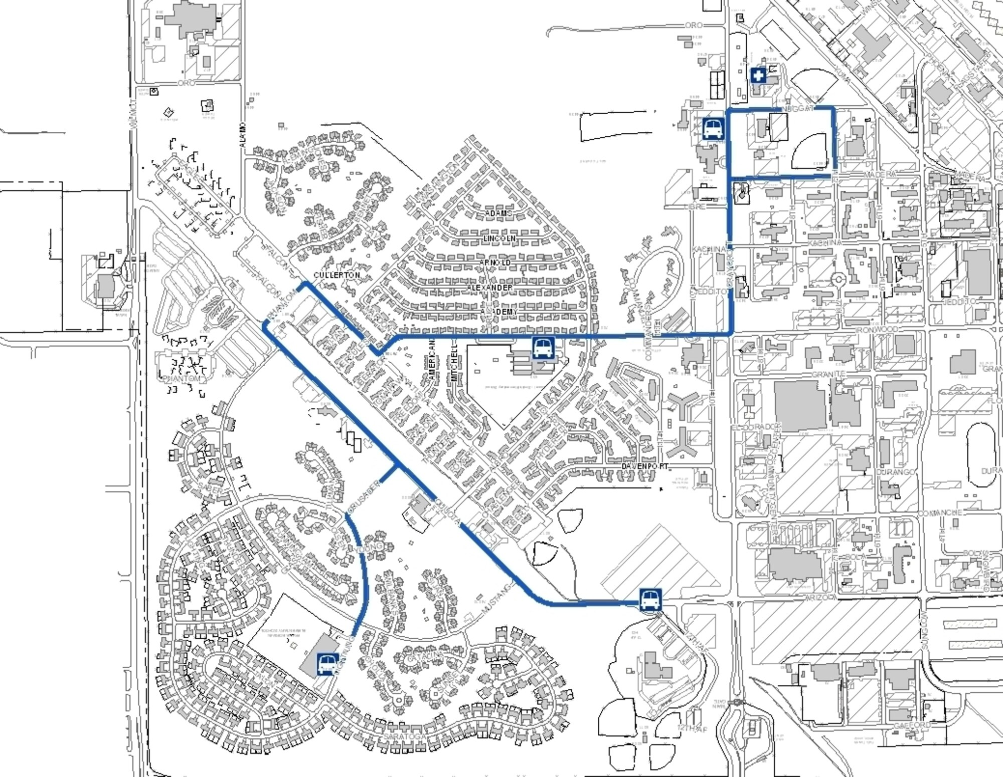 D-M 50 Picnic shuttle routes. (Courtesy graphic)