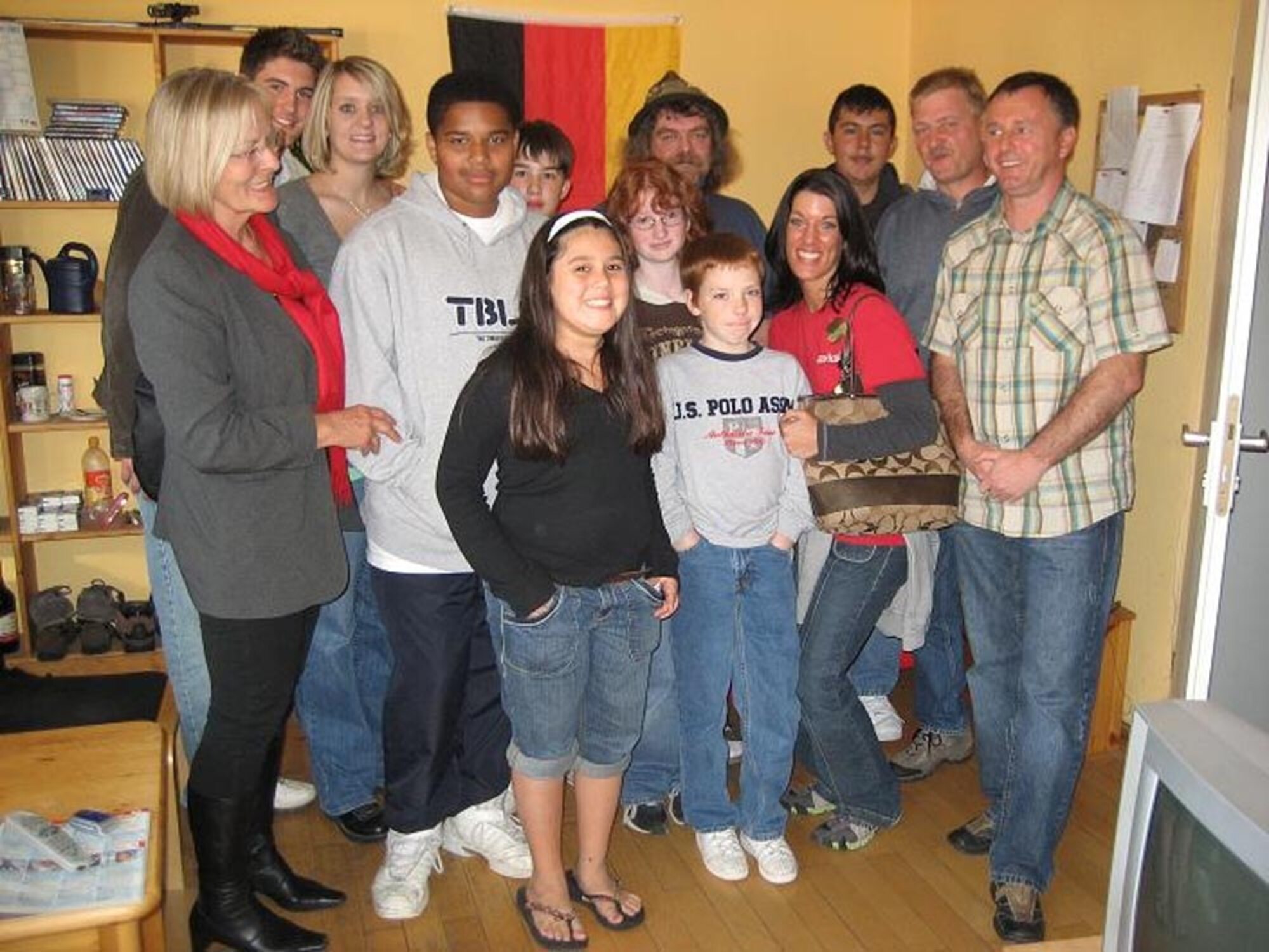SPANGDAHLEM AIR BASE, Germany – Members of the Spangdahlem Air Base Keystone Club delivered donations of clothing and miscellaneous items collected though the Make a Difference program at the Trier Homeless Center Haus Lukas Oct. 20. The Make a Difference program is a Boys and Girls Club of America Keystone chartered program that helps the communities on and off base. (Courtesy photo) 