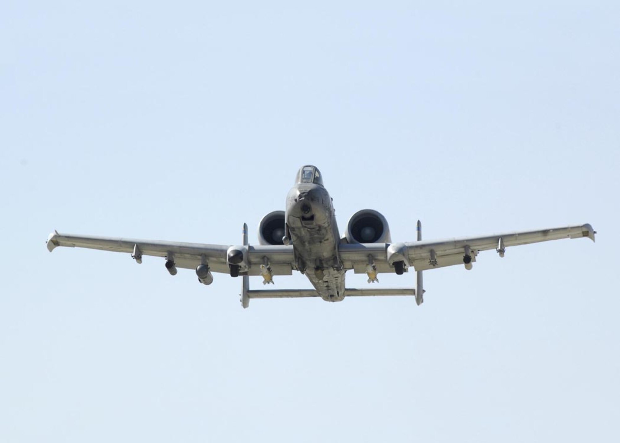 A-10 Thunderbolt IIs, like this one taking off from Bagram Air Base, Afghanistan, provide close-air-support for coalition troops engaging enemy forces in Afghanistan and Iraq.  (U.S. Air Force photo/Staff Sgt. Brian Ferguson)