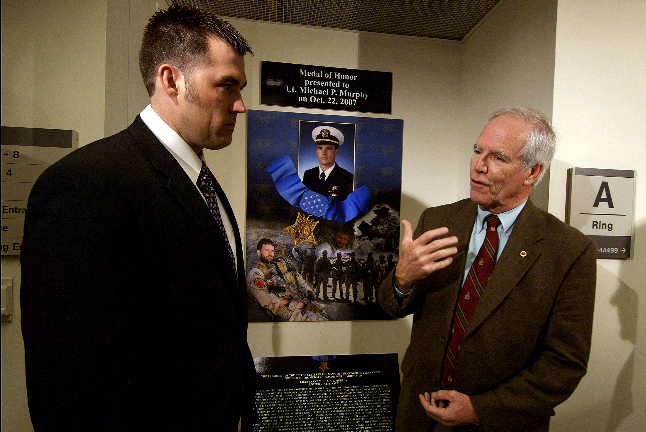 Daniel Murphy, father of Navy SEAL Lt. Michael Murphy, speaks to