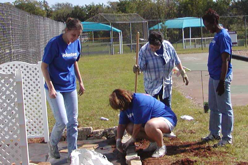 Day of caring Squadron volunteers help out at Tinker Youth Center > Tinker Air Force Base