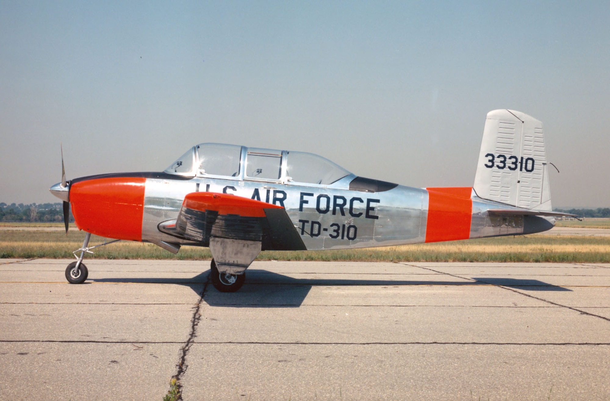 DAYTON, Ohio -- Beech T-34A Mentor at the National Museum of the United States Air Force. (U.S. Air Force photo)