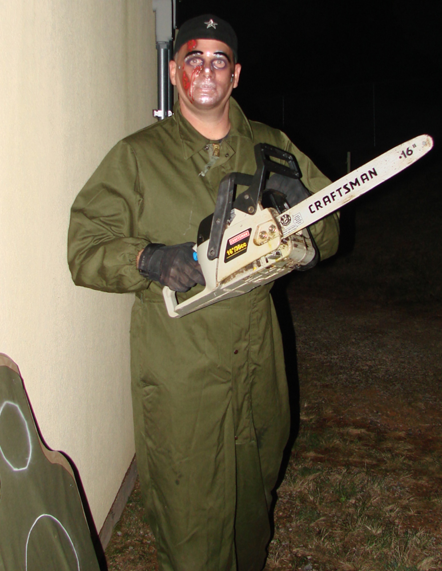 More than 150 Team Vance members went to pieces after seeing the ghoulish antics of the 71st Security Forces Squadron Defenders Oct. 26-28 at the Haunted House. (U.S. Air Force photo by Tech. Sgt. Mary Davis)