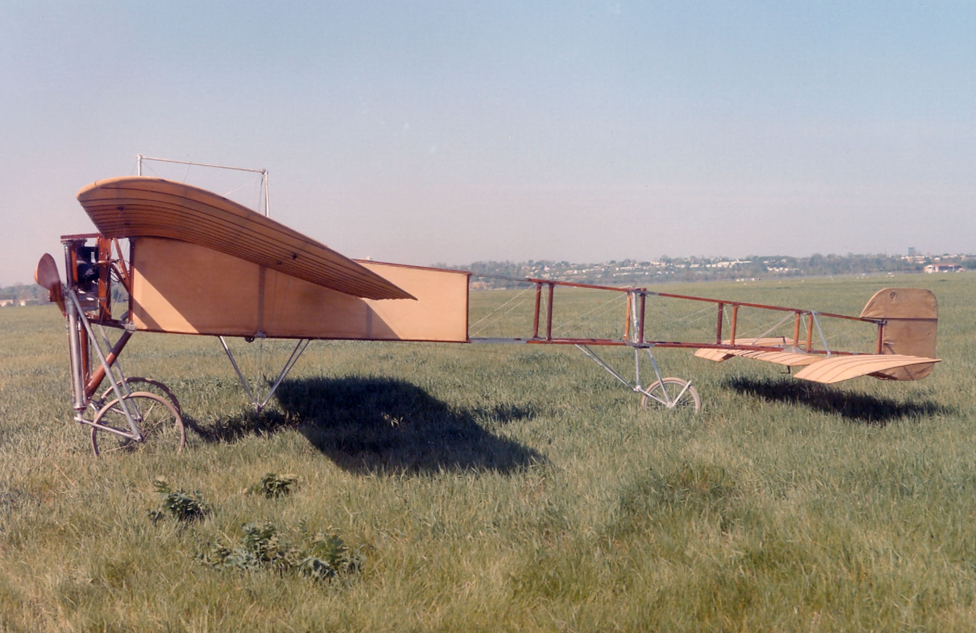 DAYTON, Ohio -- Bleriot Monoplane at the National Museum of the United States Air Force. (U.S. Air Force photo)