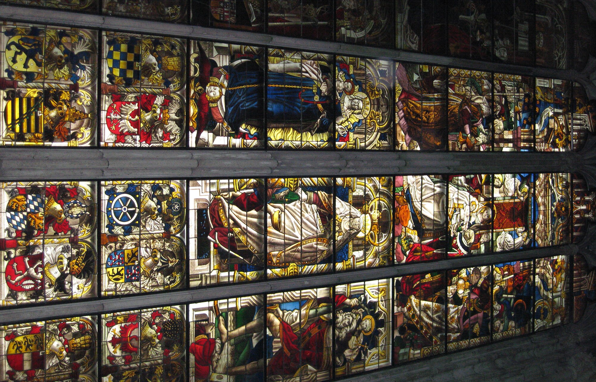 COLOGNE, Germany – Stained glass windows line the walls of the Cologne Dom Cathedral. Construction began on the cathedral in 1248. The Information, Tickets and Travel office offers a trip to Cologne Nov. 24. (U.S. Air Force photo/Staff Sgt. Tammie Moore)