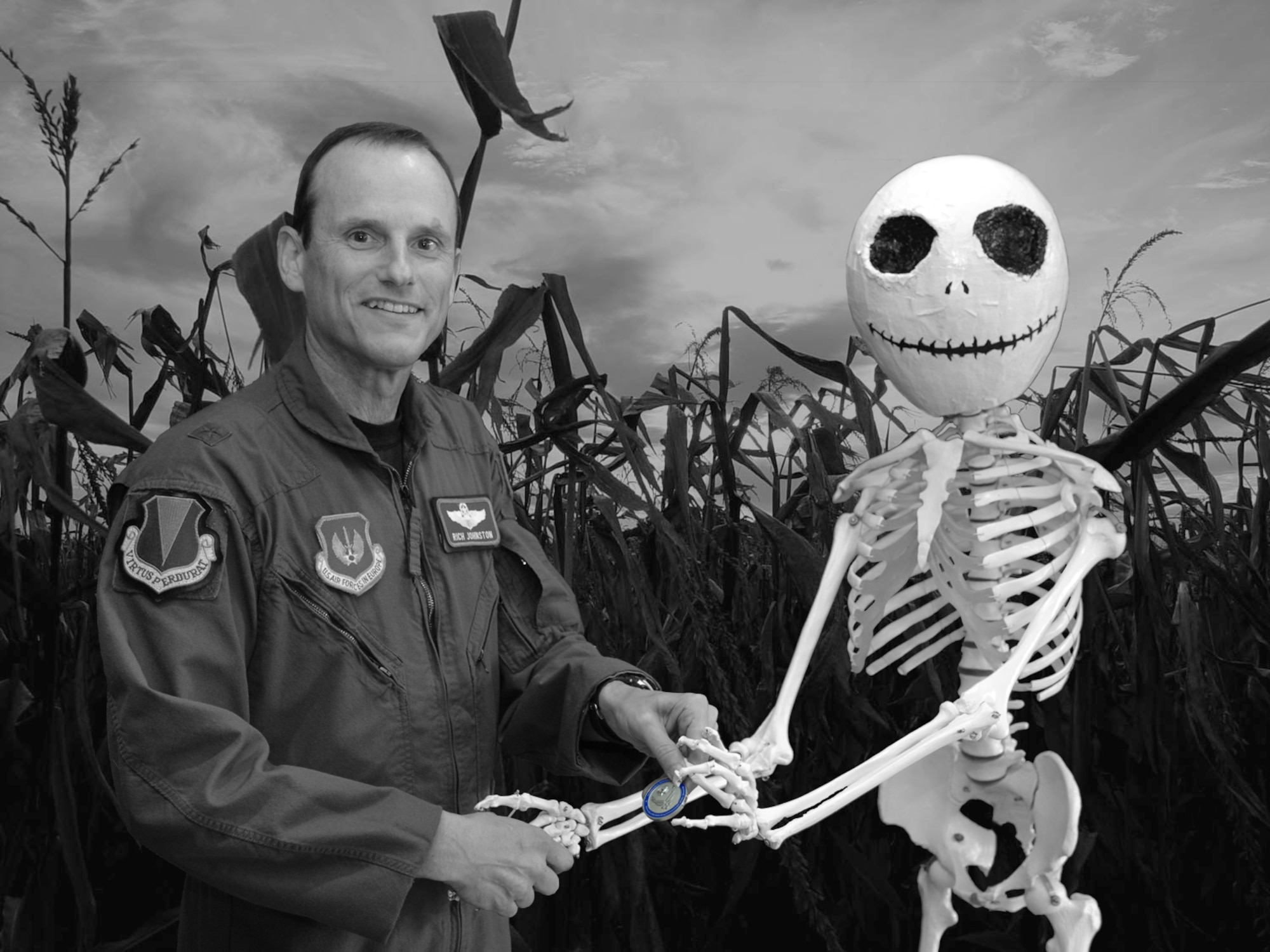 Brig. Gen. Rich Johnston knows Jack. (Photo by Airman 1st Class Marc I. Lane/photo illustration by Airman 1st Class T.J. Fleischmann)