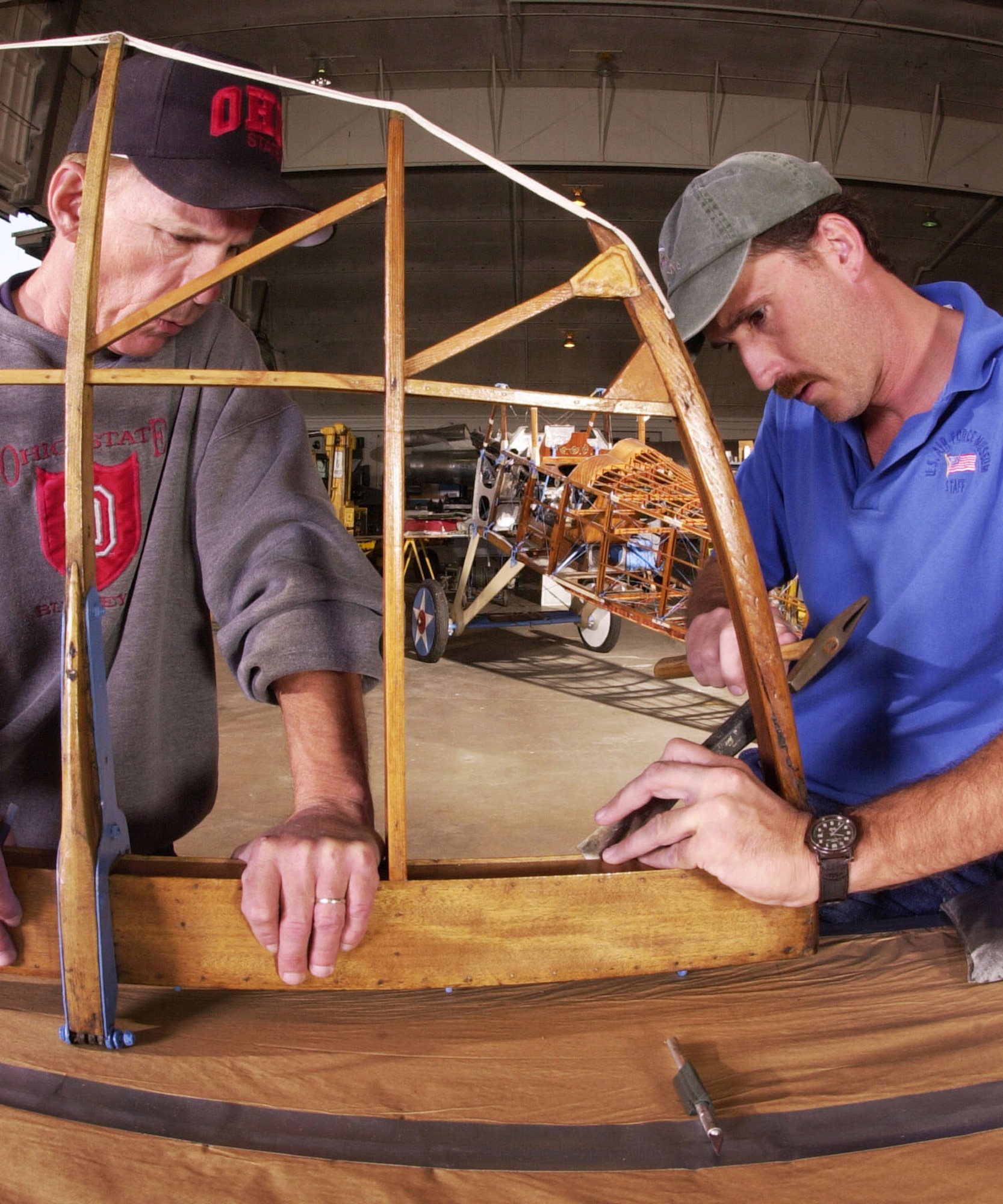 DAYTON, Ohio -- SPAD XIII restoration at the National Museum of the United States Air Force. (U.S. Air Force photo)