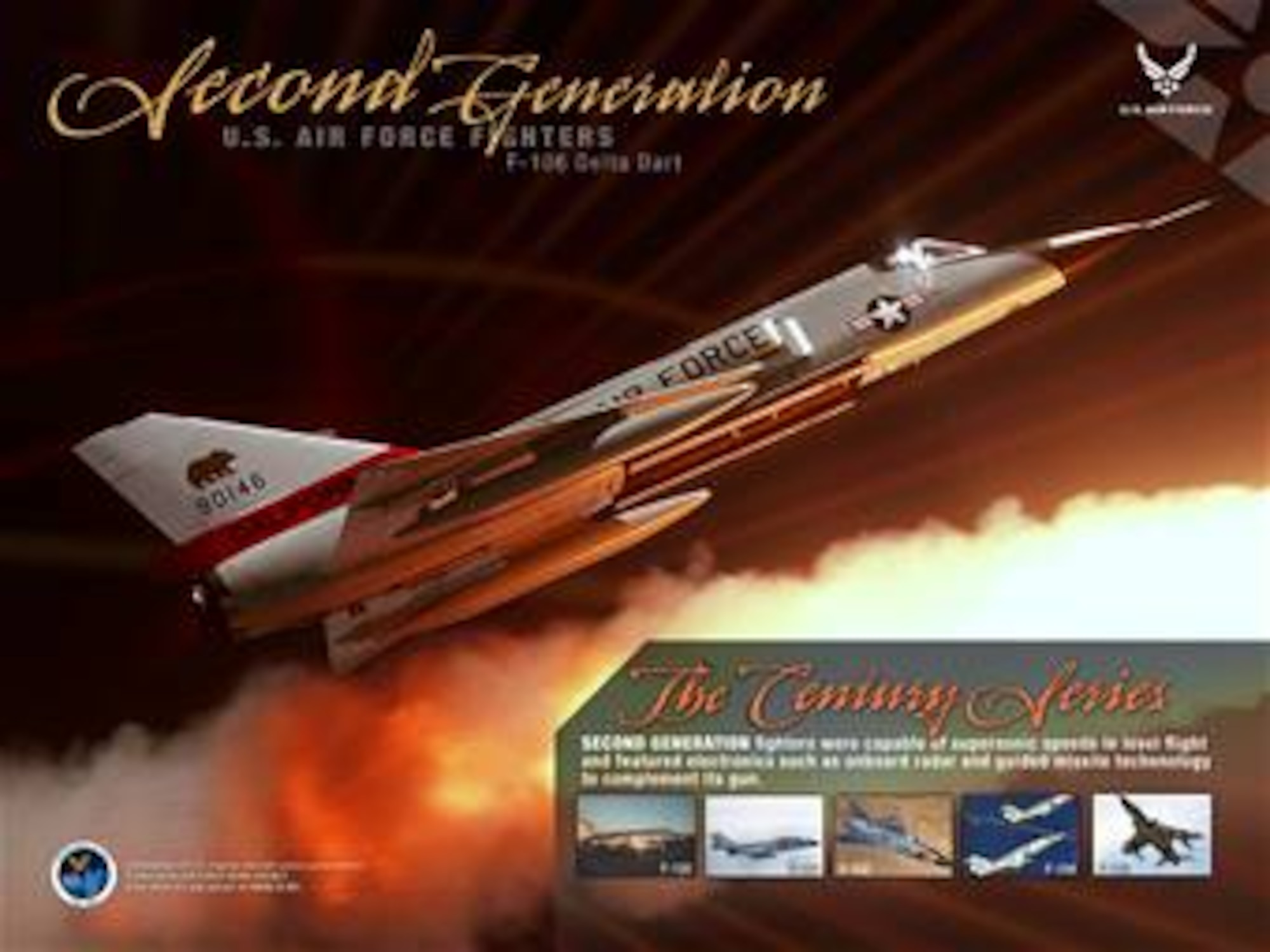 Generation of Fighters, Generation 2.  Poster created by Bob Goode of the Air Force News Agency. The poster is 10x7.5 inches @ 300ppi and is available as a PDF file up to 24x18 inches @ 300 ppi on request.  