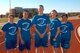 SCHRIEVER AIR FORCE BASE, Colo. -- The members of the Schriever Running Club will compete in the Air Force Marathon Sept. 15 at Wright-Patterson Air Force Base, Ohio. They are (from left): Nicole Fleming of the 50th Contracting Squadron, Carlos Nivia of the 4th Space Operations Squadron, Alan Burwell of 2nd SOPS, Julie Warren of 4th SOPS and Katherine Portillo of 3rd SOPS. Not pictured but also competing will be Caitlin Diffley of 2nd SOPS. (U.S. Air Force photo/Staff Sgt. Don Branum)
