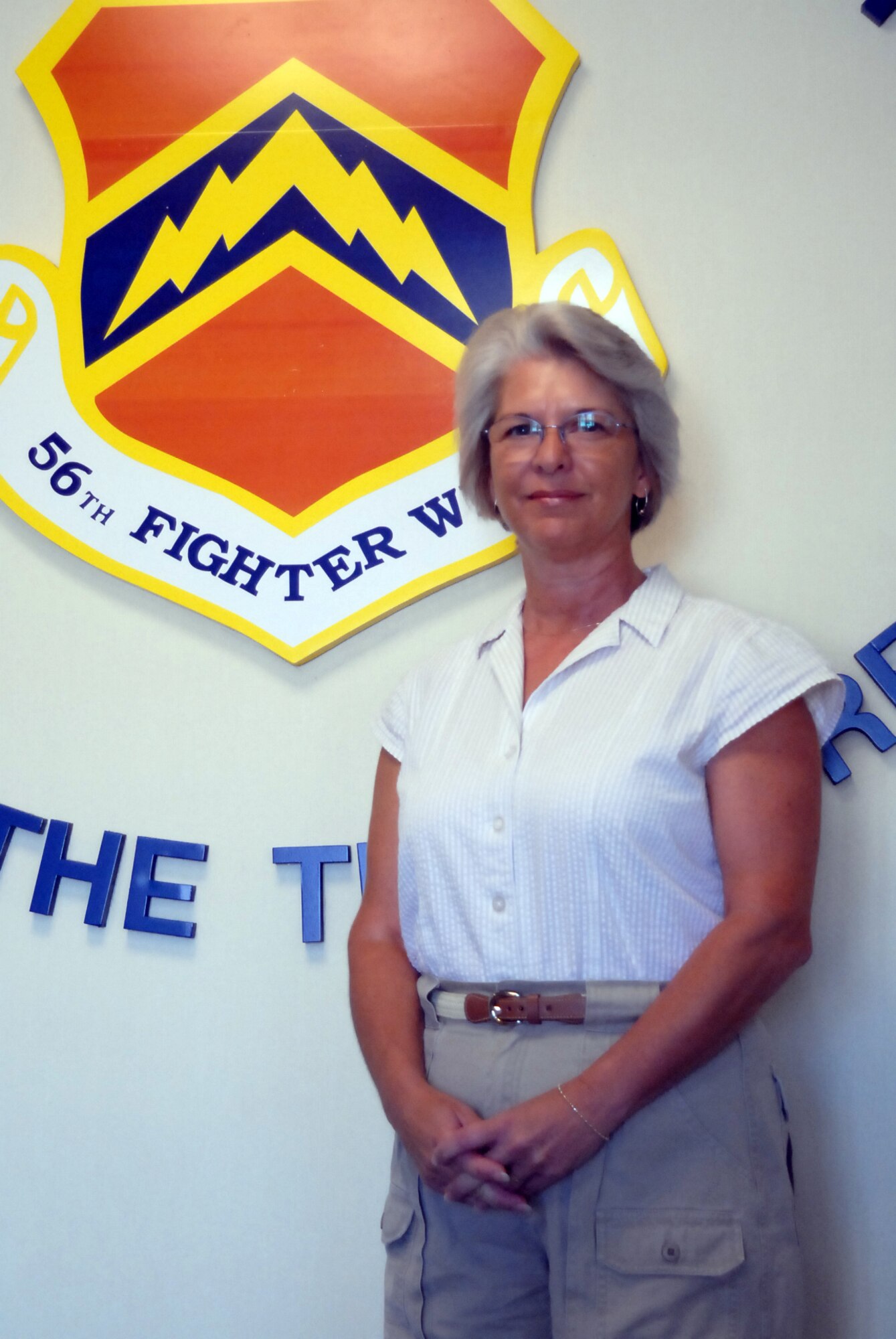 Retired Chief Master Sgt. Eileen Berning retired in 2005 after serving 29 years in the Air Force. (photo by Senior Airman Tong Duong)