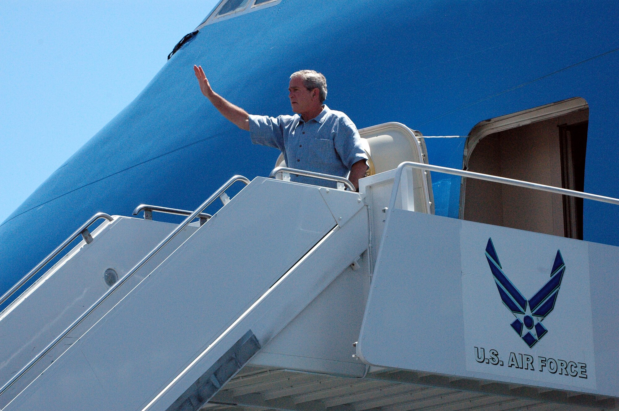 President George W. Bush visited Hickam AFB Sept. 8.