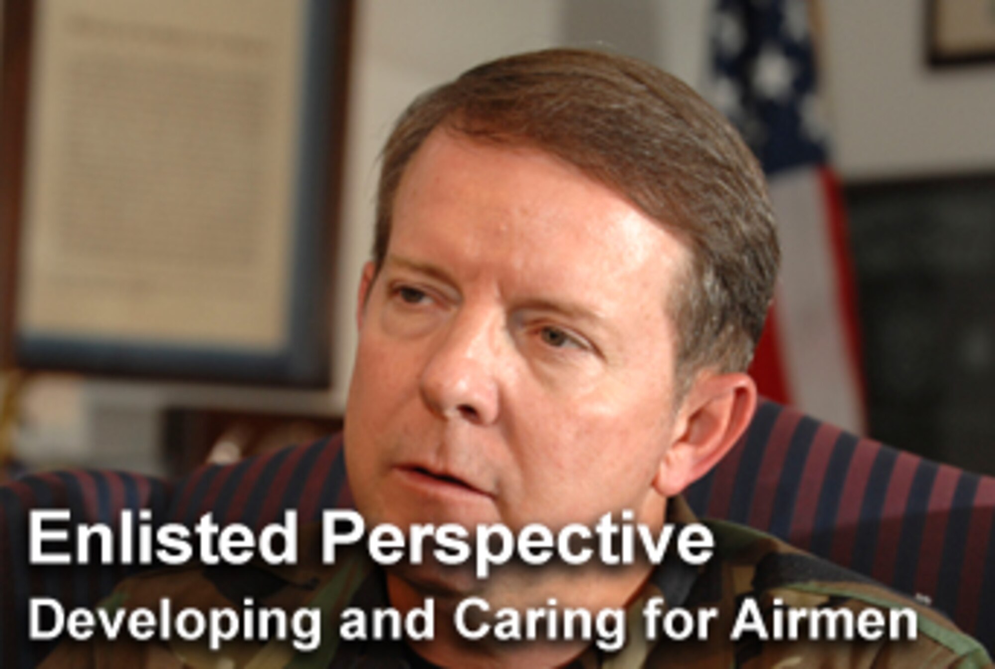 In the newest "Enlisted Perspective," Chief Master Sgt. of the Air Force Rodney J. McKinley addresses developing and caring for Airmen. (U.S. Air Force photo illustration/Mike Carabajal) 