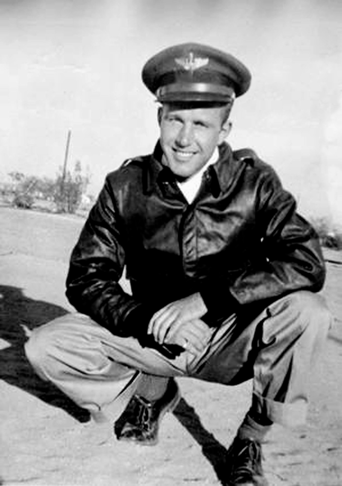 2nd Lt. Harold E. Hoskin is shown in 1943. Lieutenant Hoskin was one of five men who were flying in a B-24 Liberator that crashed while on a test flight Dec. 21, 1943, out of Ladd Field in Fairbanks, Alaska. Lieutenant Hoskin's remains were discovered in August 2006 and identified in April 2007. He was buried in a ceremony Sept. 7 at Arlington National Cemetery in Virginia. (Courtesy photo)