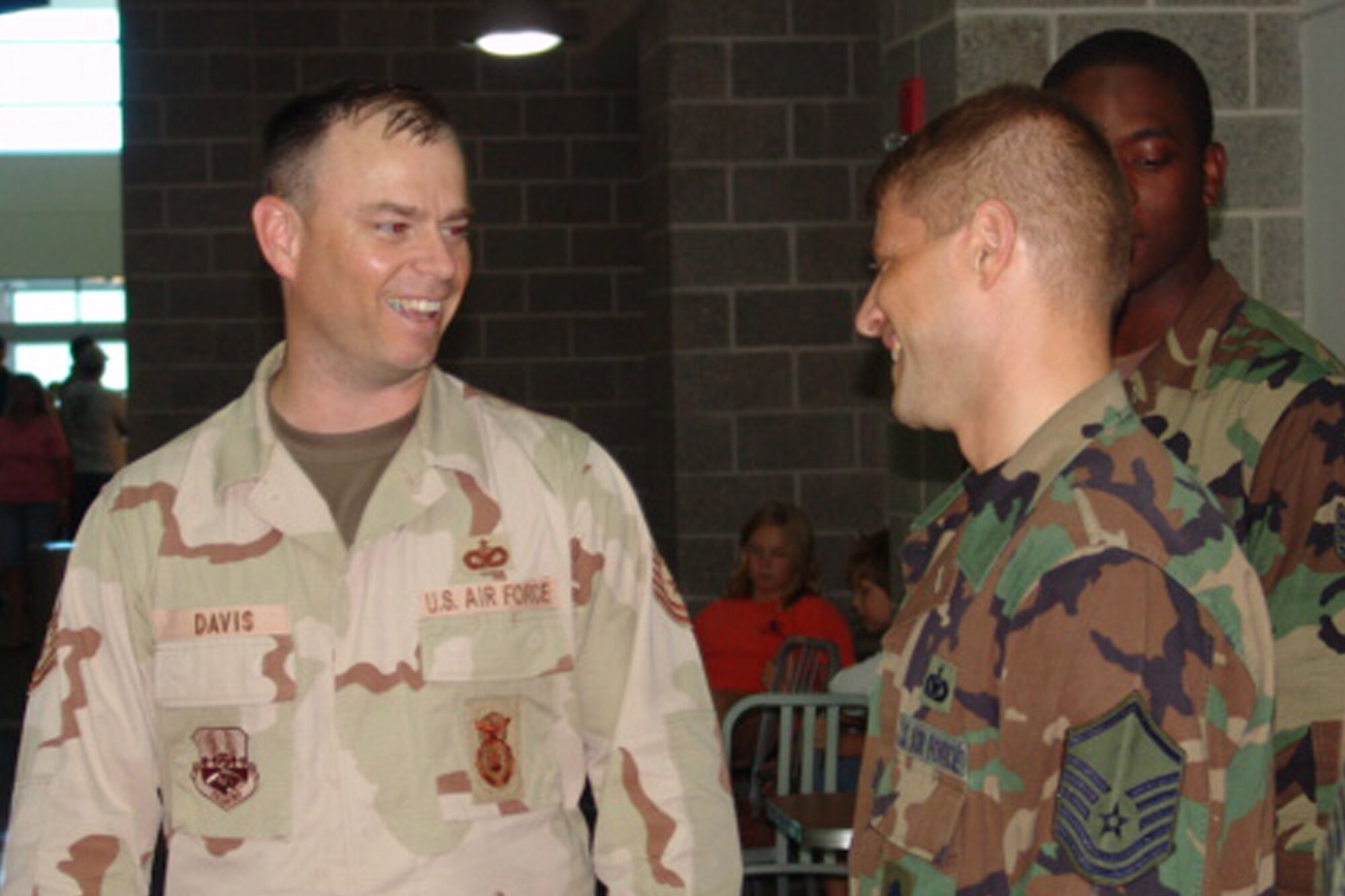 Tech Sgt. Brent Davis was one of approximately forty 96th Security Forces Squadron personnel who returned from deployment this past weekend. He was the team leader for this rotations.                             