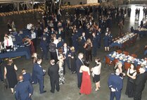 FAIRCHILD AIR FORCE BASE, Wash. – Guests at the 2007 Air Force Ball held Sept. 8 celebrate the 60th Anniversary of the Air Force with casual conversation and beverages during the social hour prior to the start of the program and the meal. Among the guests were individuals who, during different decades, provided services to Fairchild either in the military or as civilians. (U.S. Air Force photo / Senior Airman Chad Watkins)