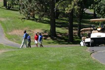SPOKANE, Wash. – The 92nd Air Refueling Wing held its annual Wing Golf Tournament Sept. 10 at Downriver Golf Course here. More than 100 golfers participated in the tournament. (U.S. Air Force photo/Penny Swanson)