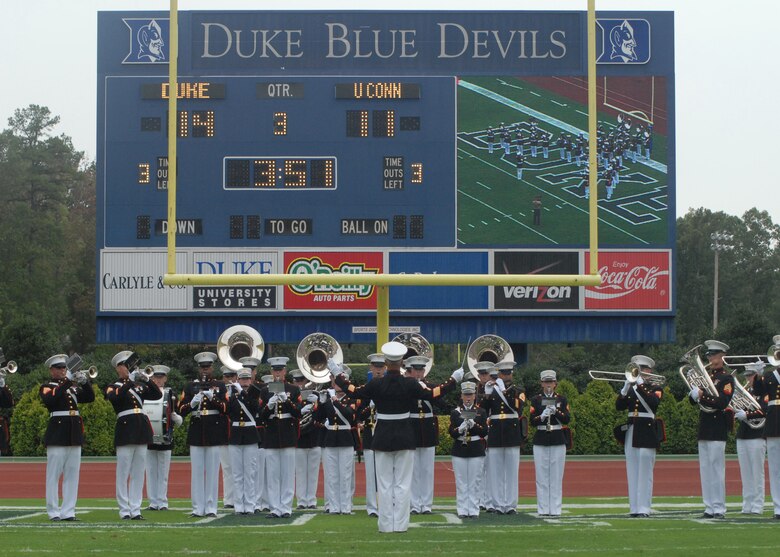 Duke Blue Devils Pay Tribute To Military In Season Opener Air