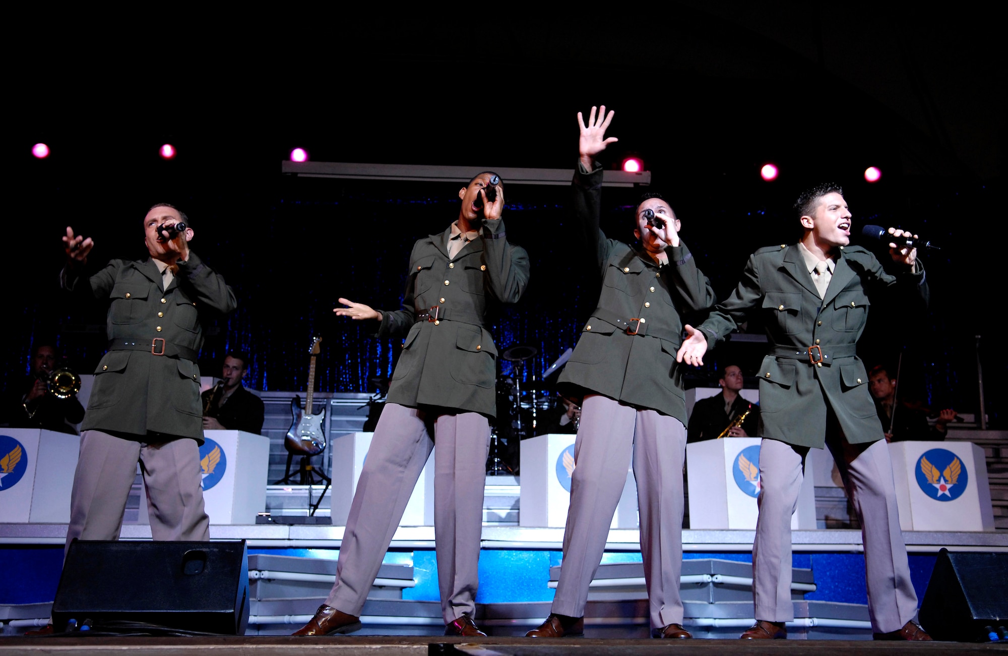 Tops In Blue performs Sept. 12 at the Waikiki Shell in Honolulu. The Air Force's signature entertainment group gave a free performance for the public to celebrate Air Force Week Honolulu and the Air Force's 60th anniversary. (U.S. Air Force photo/Tech. Sgt. Shane A. Cuomo)