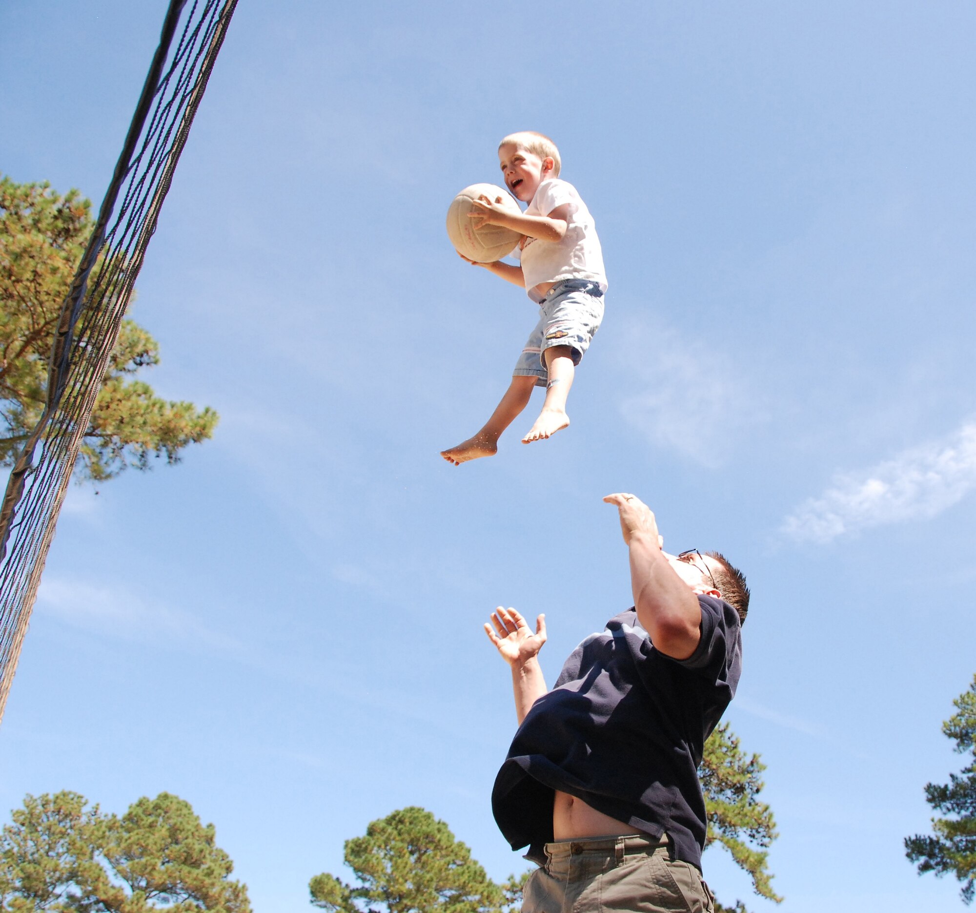 SEYMOUR JOHNSON AIR FORCE BASE, N.C.-- Members of the 916th Air Refueling Wing, Air Force Reserve, and their families enjoy some fun time at the family day picnic held during the September unit training assembly.