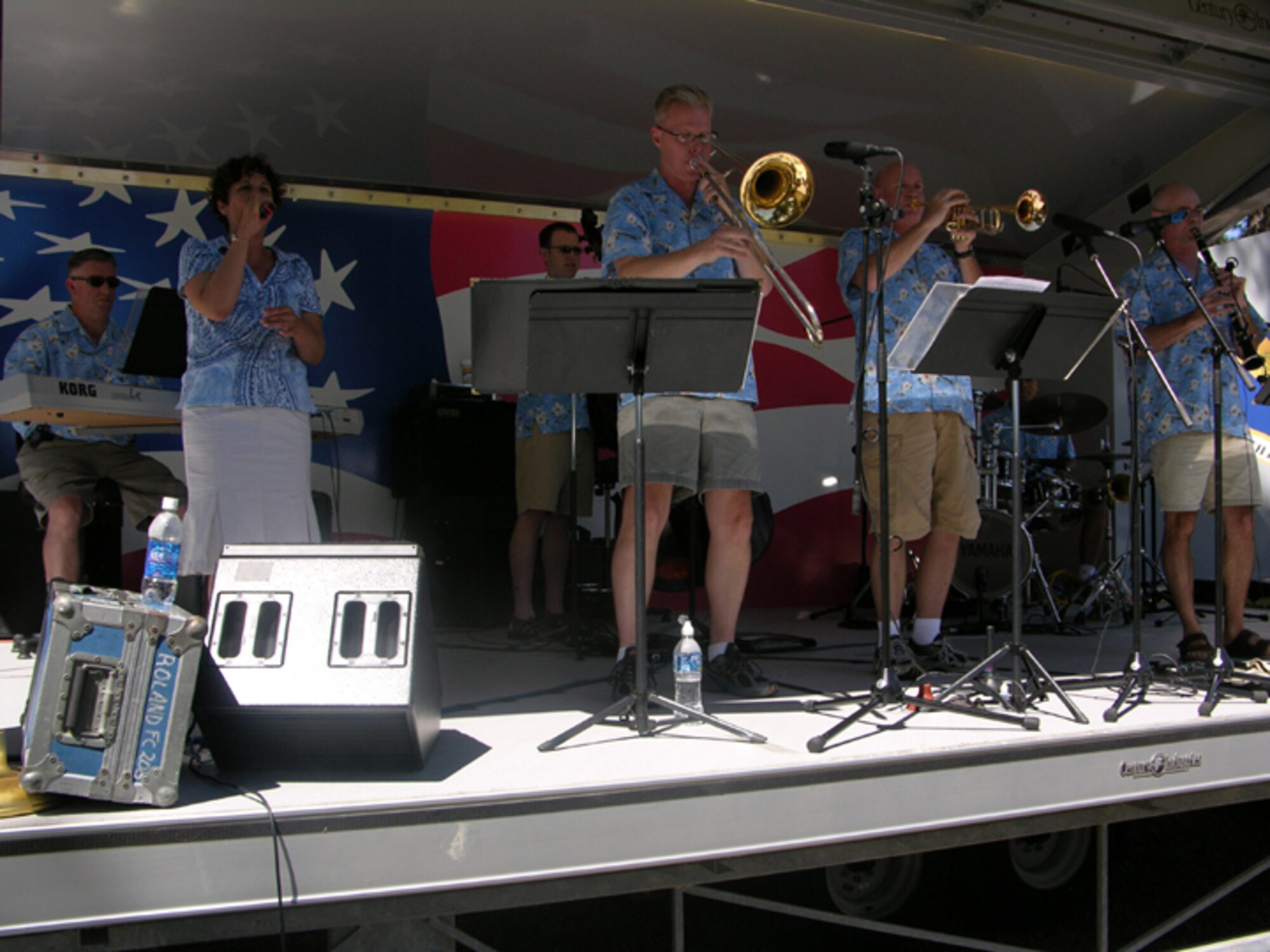 SEYMOUR JOHNSON AIR FORCE BASE, N.C.--Members of the Heritage of America Band from Langley Air Force Base, Va., provided the music for the September Family Day Picnic.