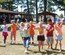 SEYMOUR JOHNSON AIR FORCE BASE, N.C. -- Children of reservists scramble to get the candy from the pinata that was broken during the family day picnic held during the 916th Air Refueling Wing's September unit training assembly.