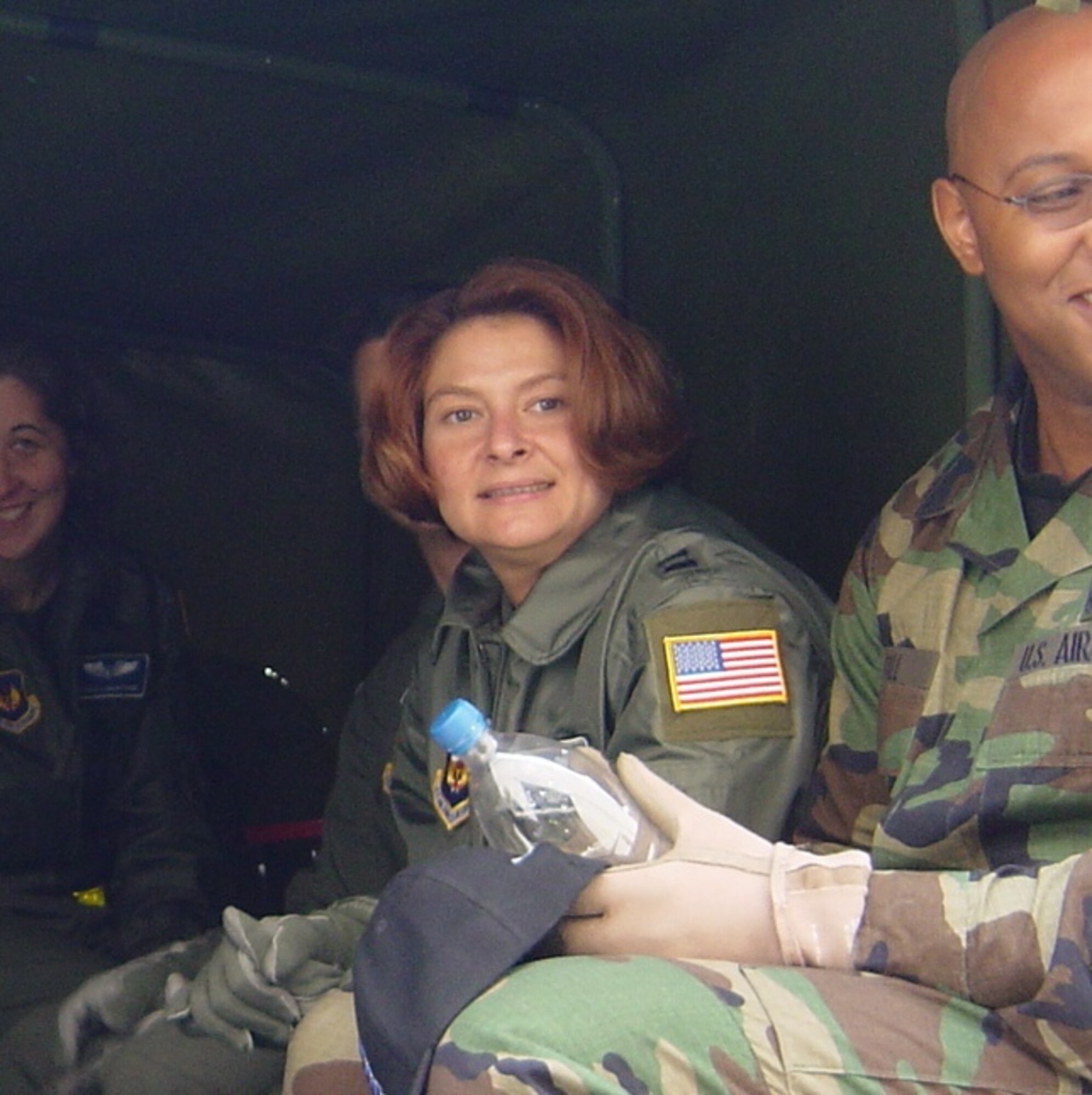 Captain Kristen M. Zebrowski, from the 86TH Aeromedical Evacuation Squadron recieves the flight nurse award.