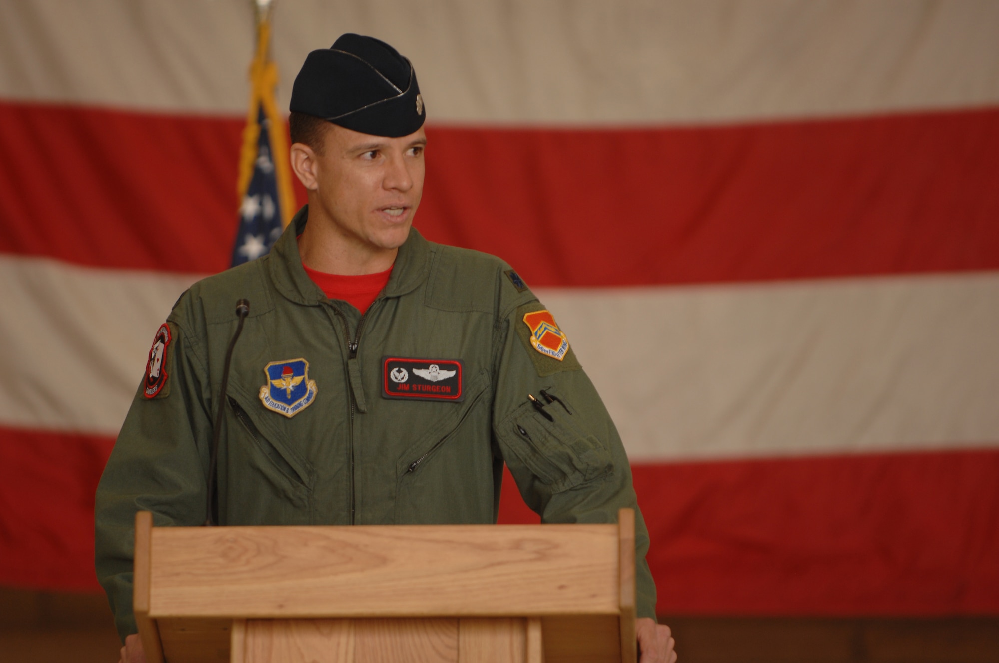 Lt. Col. Jim Sturgeon, 21st Fighter Squadron commander