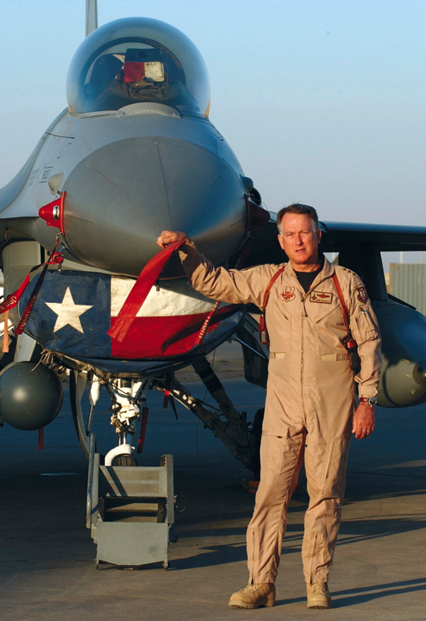 Lt. Gen. John A. Bradley, Air Force Reserve Command commander, during his recent visit to Iraq and Afghanistan. (U.S. Air Force Photo)