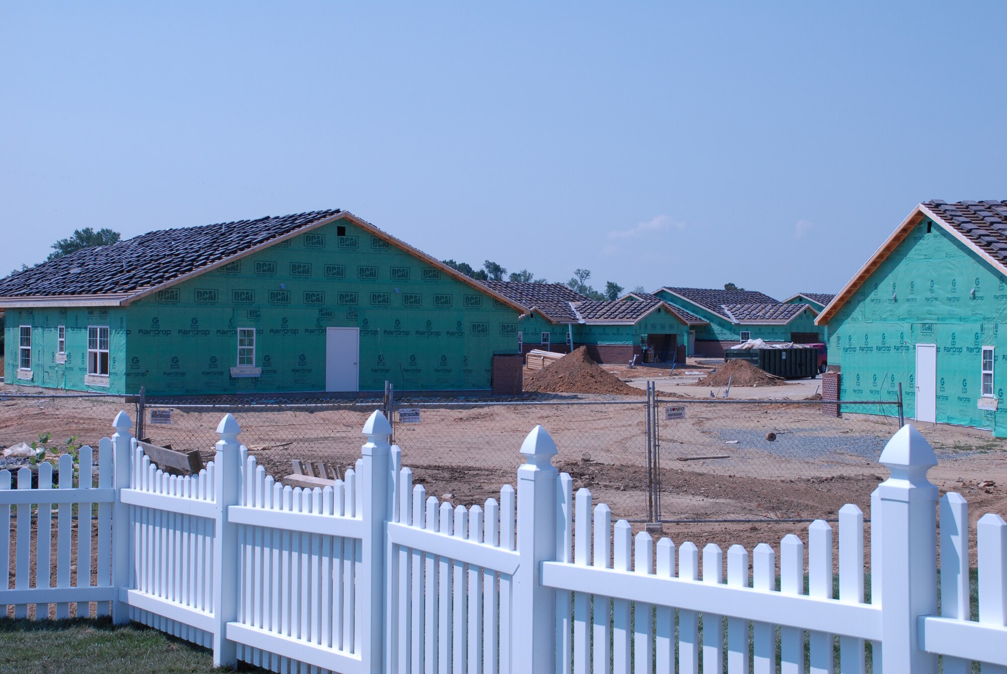 Nearly all junior enlisted and company-grade officer housing has been completed on Dover AFB. New field-grade officer and senior NCO housing construction started this summer.  Residents move into newly completed homes nearly every day. (U.S. Air Force photo/Tech. Sgt. Kevin Wallace)