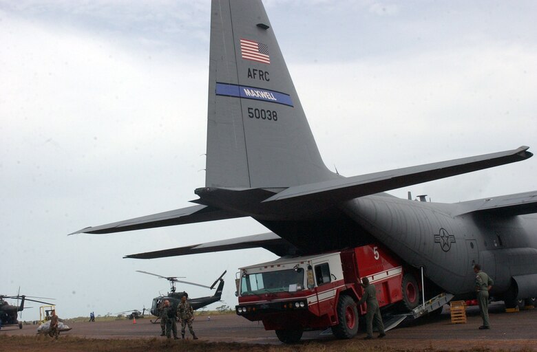 C 130 Delivers Soto Cano Fire Truck To Nicaragua 12th Air Force Air Forces Southern Article Display