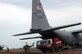 PUERTO CABEZAS, Nicaragua – A P-19 fire truck from Soto Cano Air Base, Honduras, is offloaded from a C-130 Sept. 14, to provide firefighting capabilities at the airstrip here as military aircraft deliver supplies to outlying areas after landfall of Hurricane Felix.  There are currently 24 U.S. service members deployed here supporting the relief effort following the hurricane.  (U.S. Air Force photo by Tech. Sgt. Sonny Cohrs)