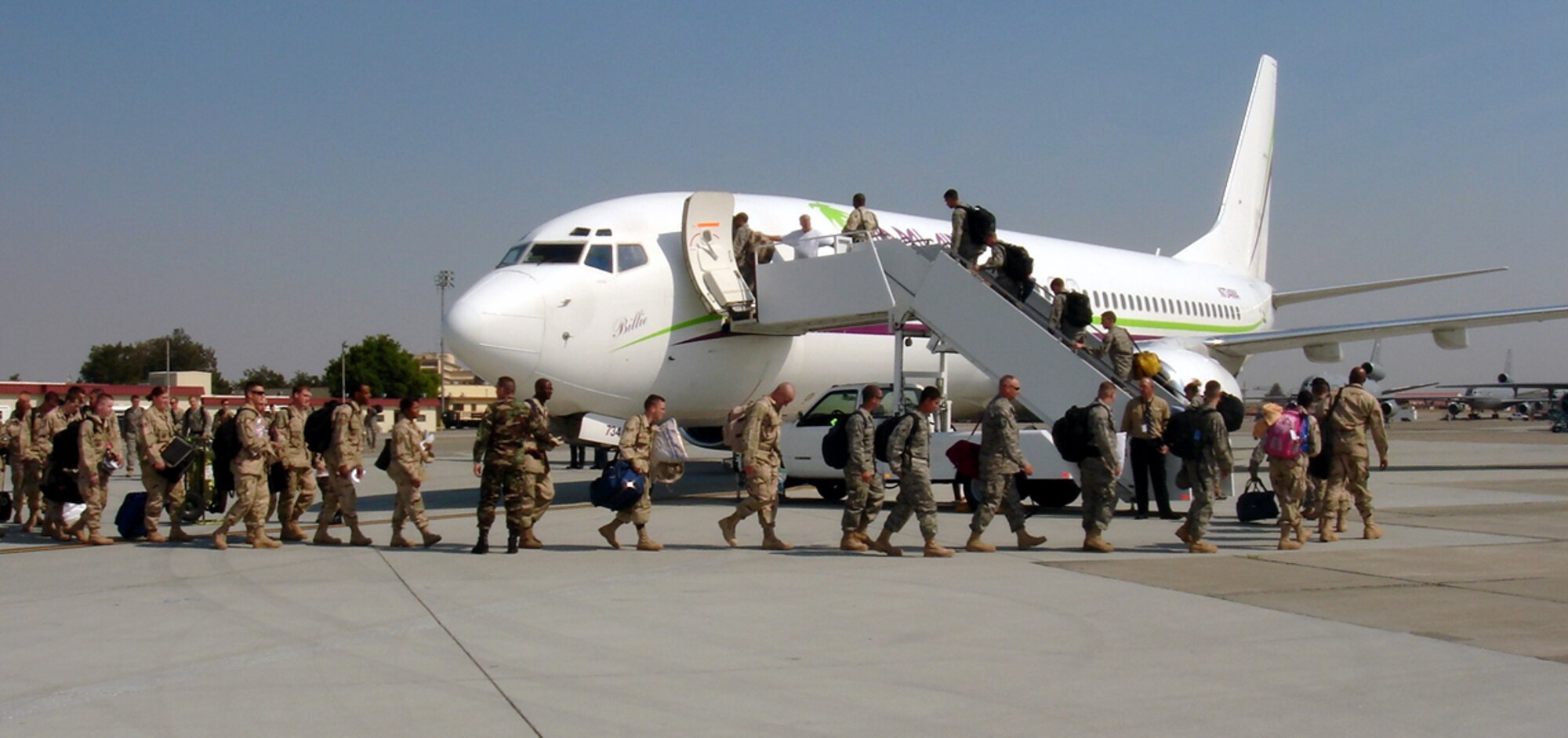 Members of the 60th Aerial Port Squadron prepare to deploy to Southwest Asia. The deployment marks Team Travis’ continued support of the war effort. (U.S. Air Force photo)

