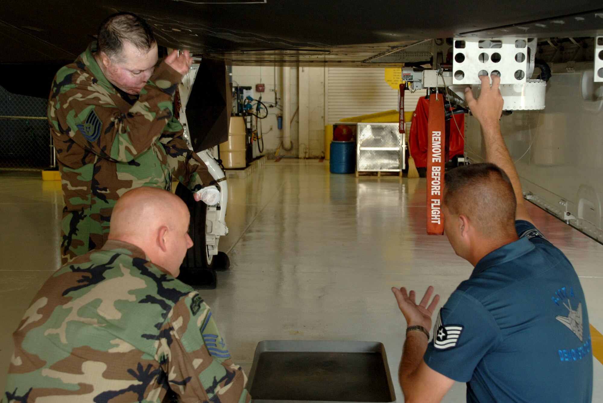 Tech Sgt. Israel DelToro and Master Sgt. Eric Brandenburg visit Holloman to get a tour of the base and tell Airmen their stories of being in combat and why they stay in the Air Force. Many Airmen were inspired by the speeches the two Air Force heroes gave during the Warrior Call. (U.S. Air Force photo/Airman 1st Class Tiffany Trojca.) 