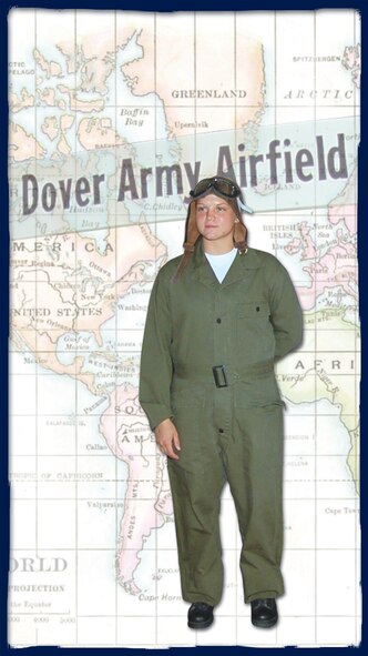 Senior Airman Sarah Beauchamp, 436th Security Forces Raven, dresses in a historic Air Force uniform for Dover Air Force Base’s Heritage to Horizons 60th Anniversary Ball. Several Airmen dressed in various historical uniforms for the event Saturday. (U.S. Air Force photo illustration/Tech. Sgt. Kevin Wallace)