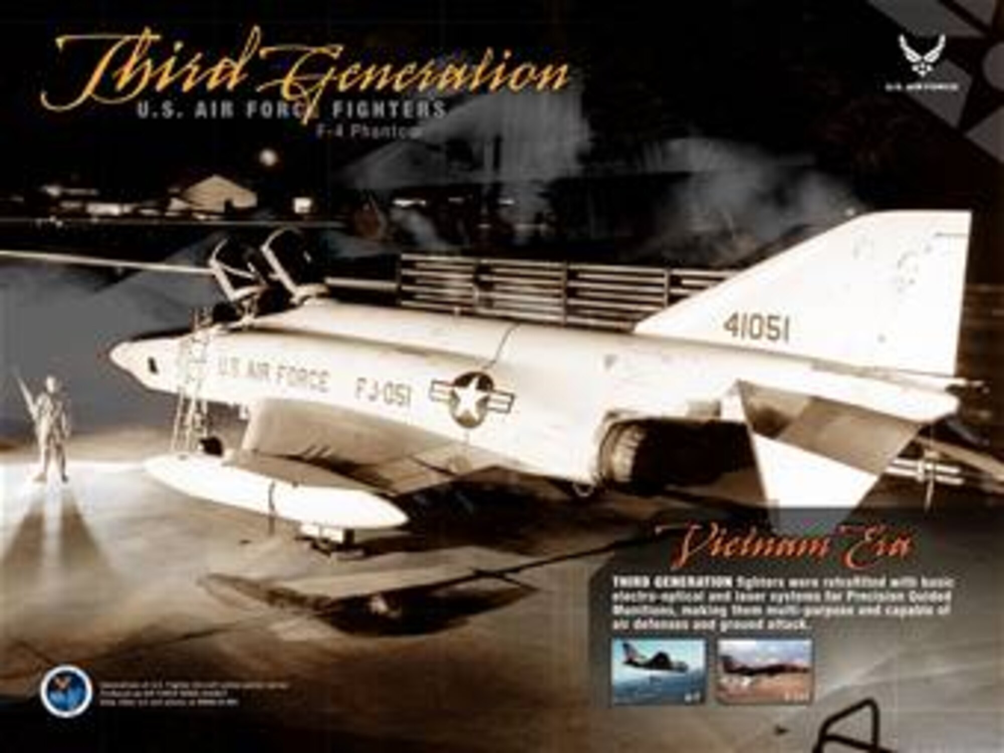 Generation of Fighters, Generation 3.  Poster created by Bob Goode of the Air Force News Agency. The poster is 10x7.5 inches @ 300ppi and is available as a PDF file up to 24x18 inches @ 300 ppi on request.  