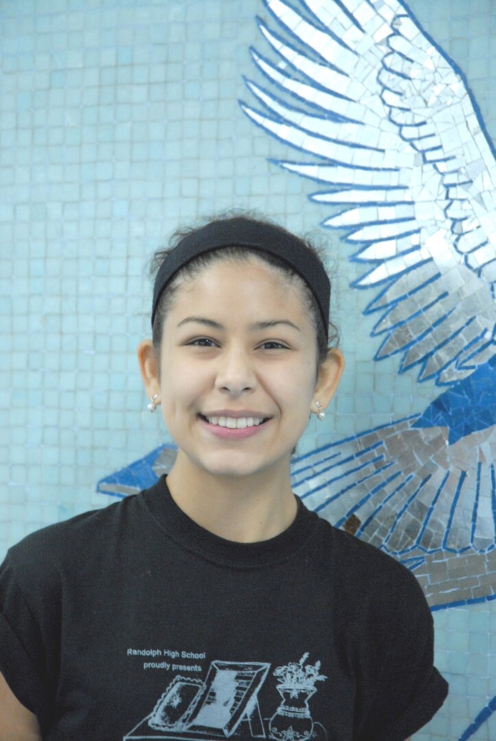 Cindy Lopez, Randolph High School senior, is a National Merit Scholarship Program semi-finalist. (U.S. Air Force photo by David DeKunder)