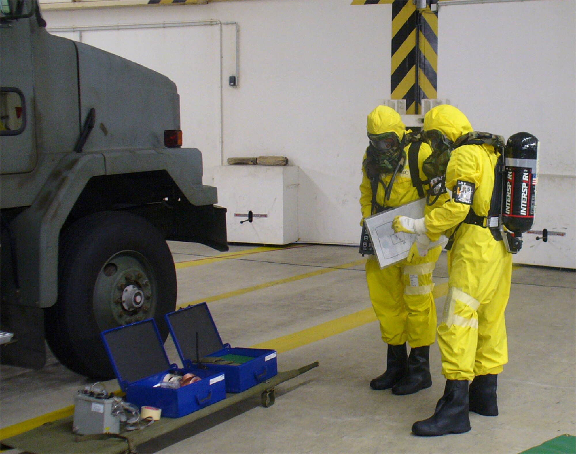BUECHEL AIR BASE, Germany -- Members of the 702nd MUNSS, Fighter Bomber Wing 33, JaboG 33 and 52nd Civil Engineer Squadron Explosive Ordinance, Bio-environmental and Readiness Flights teamed up for a Full Spectrum Threat Response exercise. (Courtesy photo)